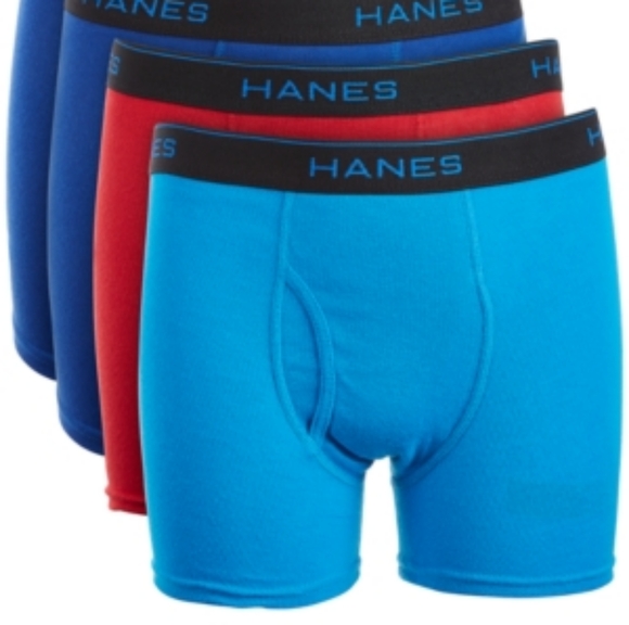 Hanes Big Boys 4-Pk. Boxer Briefs - Asst - Picture 2 of 2